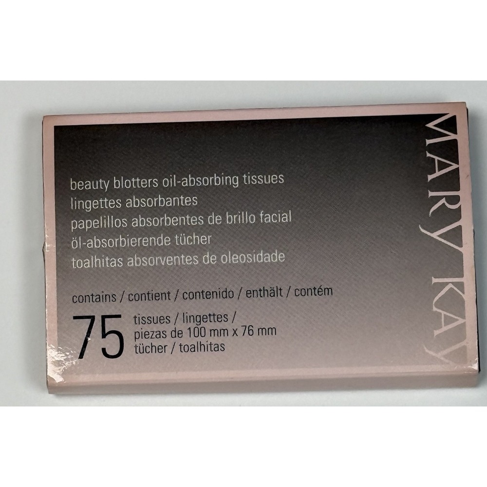 Mary Kay Beauty Blotters Oil Blotting Absorbing Sheets 75 Count New Makeup Face